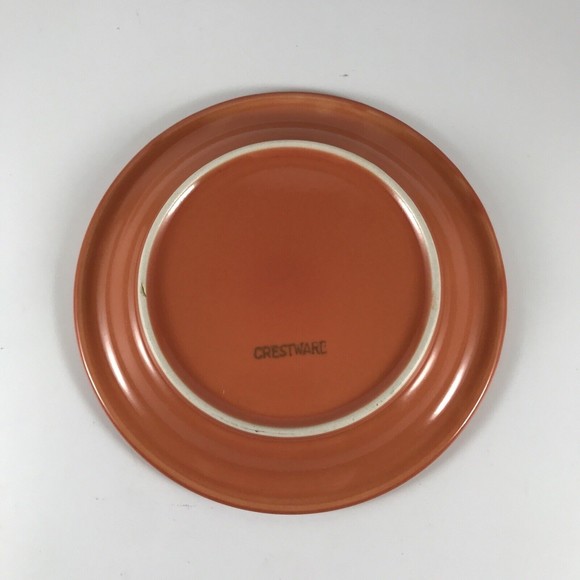 Crestware Orange Bread Plate Ceramic - Picture 6 of 6